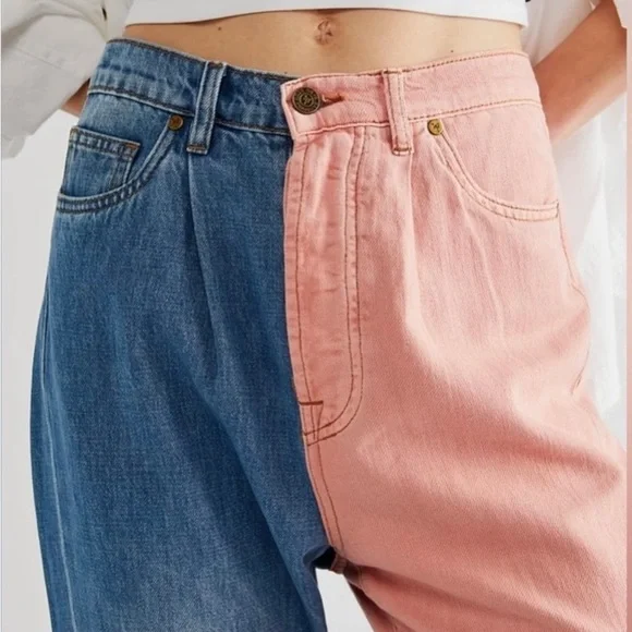 Sandrine Rose Free People Wide Leg Jeans Petal- NWT - Picture 7 of 15